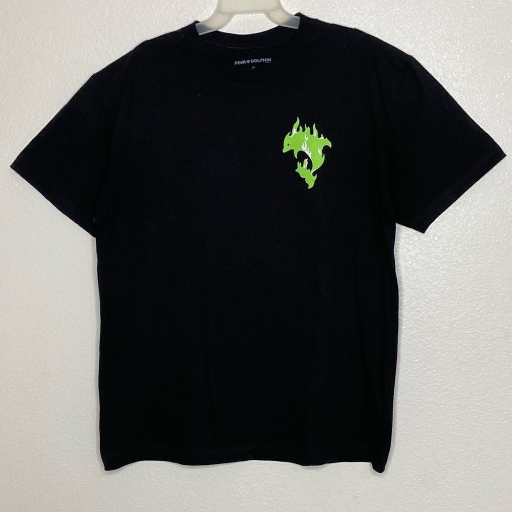 PINK + Dolphin Men’s Black Short Sleeves T Shirt Size XL NWOT